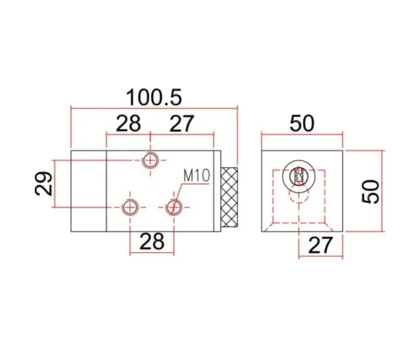 Cerradura de Persiana Suelo enrollable BB2 (KEYMAT Mod. K8)