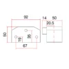 Cerradura de Persiana Suelo enrollable BB5-DB