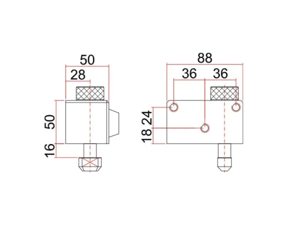 Cerradura de Persiana Suelo enrollable BB9 (TOY Mod. GA) (2) Cerradura de Persiana Suelo enrollable BB9 (TOY Mod. GA)