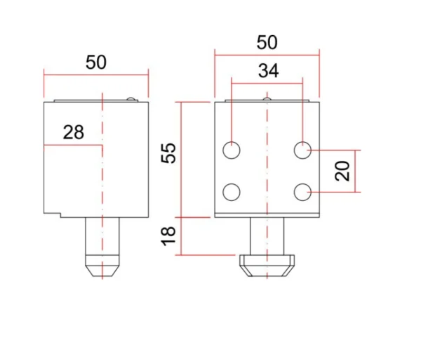Cerradura de Persiana Suelo enrollable CP3