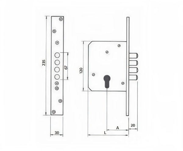 Cerradura de Seguridad Orengo Ref 3502