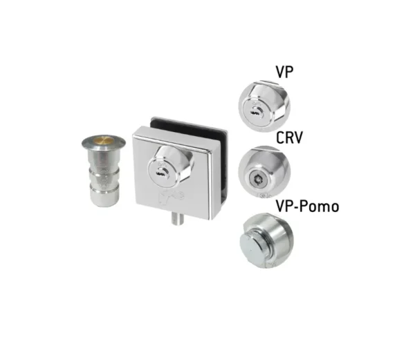 Cerraduras para puertas de cristal para suelo VP – CRV – VP-Pomo (1) Cerraduras para puertas de cristal para suelo VP – CRV – VP-Pomo